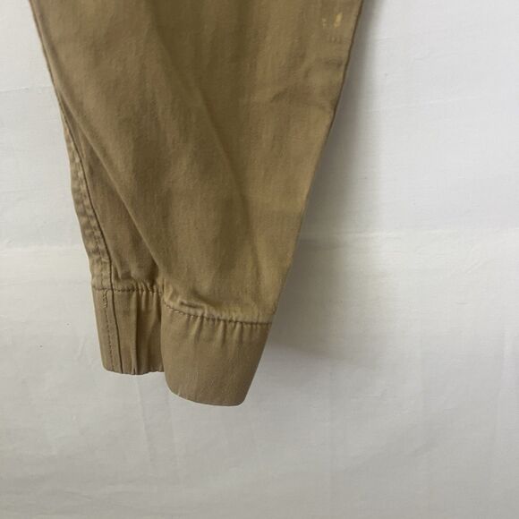Hollister Skinny Jogger Pants Men's Small Tan Elastic Waist Drawstring Uniform - Picture 3 of 9